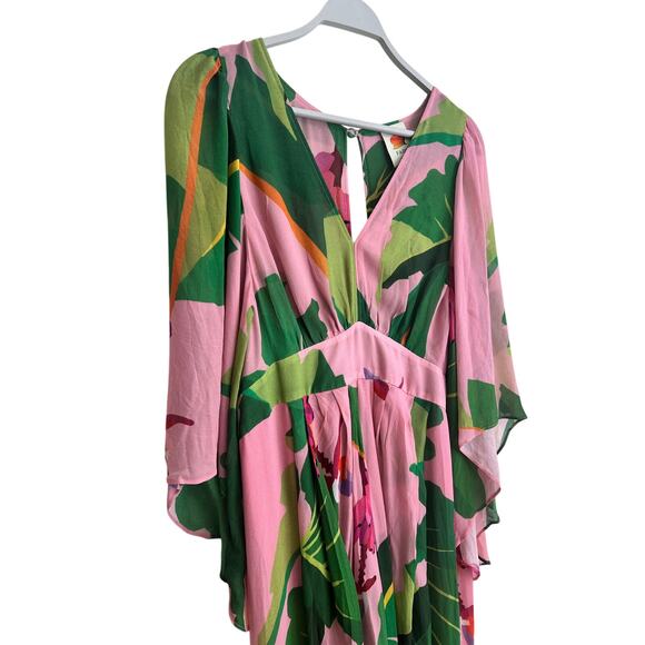 Farm Rio Caftan Tropicalistic Gorgeous Flowy Maxi Dress Size: Large - Picture 5 of 9